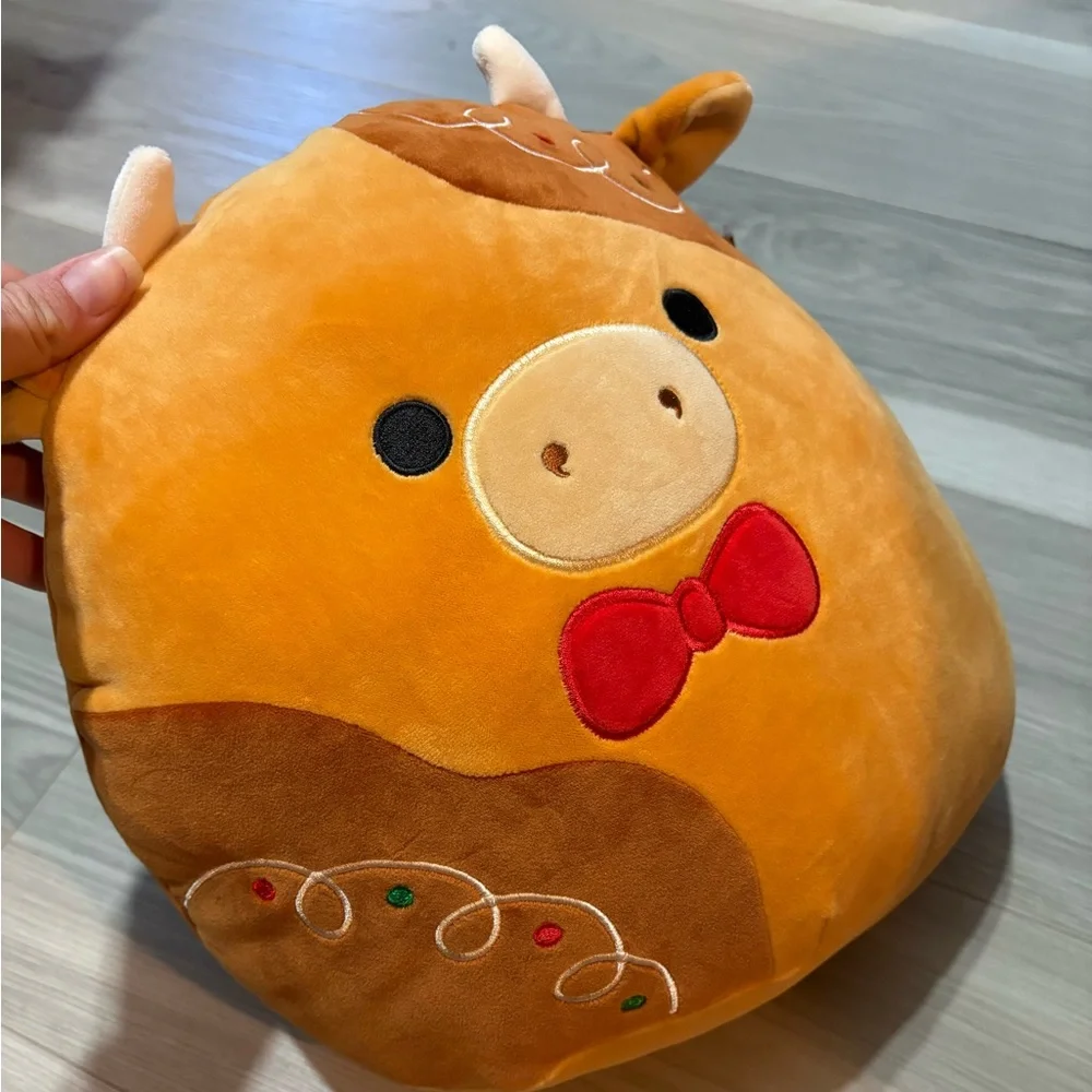 Jericho The Gingerbread Cow Squishmallow 11”